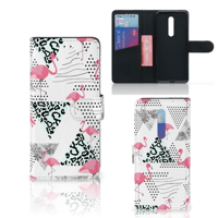 Xiaomi Mi 9T Pro Telefoonhoesje met Pasjes Flamingo Triangle