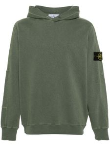 Stone Island hoodie en coton à patch - Vert