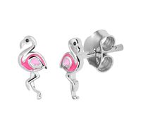 TFT Oorknoppen Flamingo Zilver Gerhodineerd Glanzend 8.5 mm x 4.5 mm