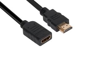 club3D CAC-1321 HDMI-kabel HDMI Verlengkabel HDMI-A-stekker, HDMI-A-bus 3.00 m Zwart 4K UHD