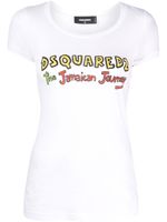 DSQUARED2 t-shirt en coton à logo imprimé - Blanc - thumbnail