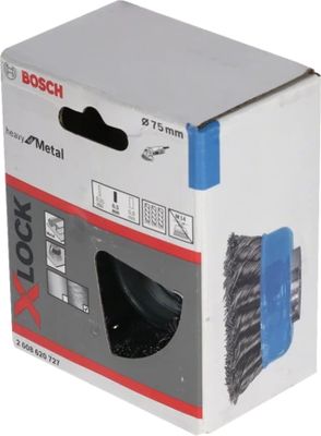 Bosch Accessories 2608620726 X-Lock komborstel 75 mm, gevlochten staaldraad 1 stuk(s)