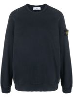 Stone Island t-shirt en coton à patch Compass - Bleu - thumbnail