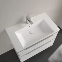 Wastafel Villeroy & Boch Subway 3.0 Met CeramicPlus 1 Kraangat Met Overloop 80x47x16.5 cm Stone White Villeroy & Boch