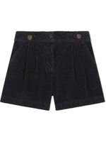 Dolce & Gabbana Kids short en velours côtelé - Bleu