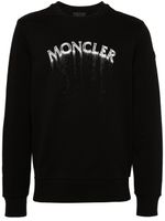 Moncler sweat à logo imprimé - Noir - thumbnail