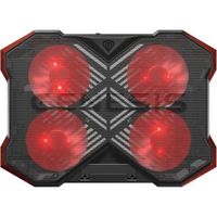 GENESIS Oxid 260 laptop cooling pad 43,9 cm (17.3 ) 1010 RPM Zwart, Rood