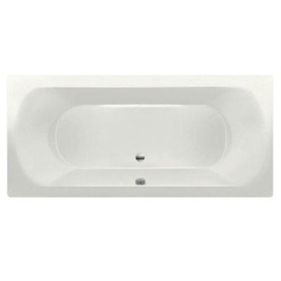 Ligbad Inbouw Xenz Lagoon Rechthoek 1-2 Persoons Duobad 75x170x50cm Acryl Edelweiss Mat met Poten