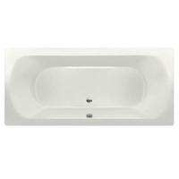 Ligbad Inbouw Xenz Lagoon Rechthoek 1-2 Persoons Duobad 75x170x50cm Acryl Edelweiss Mat met Poten