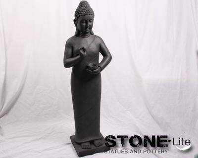 Stone-Lite Staande Boeddha tuinbeeld