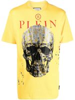 Philipp Plein t-shirt à imprimé tête de mort - Jaune