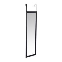 Spiegel deurhanger - zwart - 30x120 cm