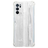 OPPO A16 | A16s | A54s Stevig Telefoonhoesje White Wood - thumbnail