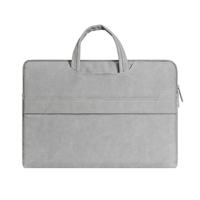 Shop4 - 14 inch Laptop Hoes - Sleeve met Handvaten Licht Grijs