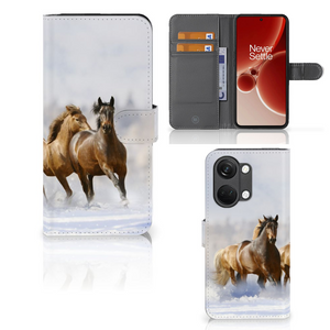 OnePlus Nord 3 Telefoonhoesje met Pasjes Paarden