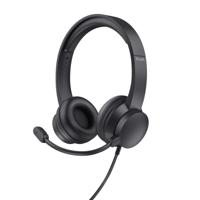 Trust HS-201 Headset Bedraad Hoofdband Kantoor/callcenter USB Type-A Zwart - thumbnail