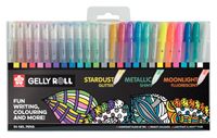 Gelschrijver Sakura Gelly Roll mix set ÃƒÆ' 24 kleuren