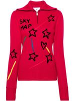 Rossignol x JCC sweat Constellation à col zippé - Rouge