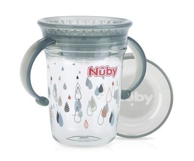 Nuby Wonder cup met handvatten in Tritan 240ml grijs 6m+ Nuby Wonder cup met handvatten in Tritan 240ml grijs 6m+