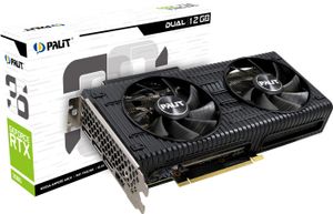 Palit Nvidia GeForce RTX 3060 Videokaart Dual 12 GB GDDR6-RAM PCIe x16 PCIe 4.0 x16, HDMI, DisplayPort