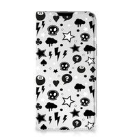 Mobiel BookCase Apple iPhone 14 Plus Silver Punk - thumbnail