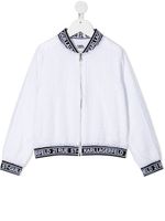 Karl Lagerfeld Kids veste bomber Ceremony en organza - Blanc