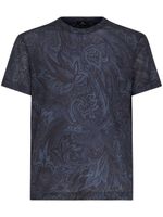 ETRO t-shirt à imprimé cachemire - Bleu