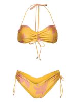 ZIMMERMANN bikini Acadian à fronces - Jaune - thumbnail