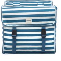 New Looxs Fiori dubbele fietstas - 30 liter (Kleur: Blue stripe)