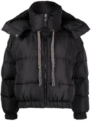 Giuseppe Di Morabito Donsjack met capuchon - Zwart