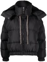 Giuseppe Di Morabito Donsjack met capuchon - Zwart