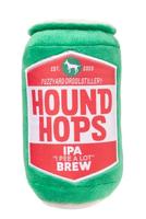 Fuzzyard Geassorteerde bierfles kan pluche hondenspeelgoed met pieper (Hound Hops)