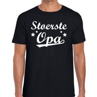 Stoerste opa cadeau t-shirt zwart heren