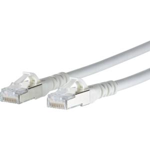 Metz Connect 1308451088-E RJ45 Netwerkkabel, patchkabel CAT 6A S/FTP 1.00 m Wit Snagless 1 stuk(s)