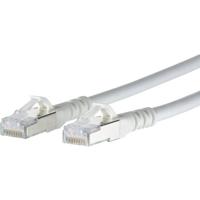 Metz Connect 1308451088-E RJ45 Netwerkkabel, patchkabel CAT 6A S/FTP 1.00 m Wit Snagless 1 stuk(s) - thumbnail