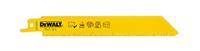 DEWALT DT2332-QZ reciprozaagblad bi-metaal, lang: 152 mm, hardmetaal, slijtvast, voor het snijden van blokken van metselwerk, bakstenen, keramiek, glas, boomstaal en hout