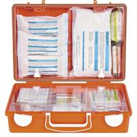 EHBO-koffer conform DIN 13157, HxBxD 210 x 310 x 130 mm, met inhoud.