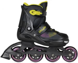 Playlife Inline skates Joker hardboot 82A zwart/geel maat 37-40