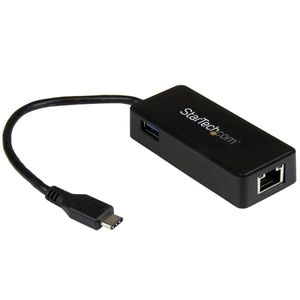 StarTech.com USB-C naar gigabit netwerkadapter met extra USB poort USB 3.1 Type-C Gen 1 (5 Gbps)