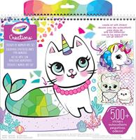 Crayola Creations, Eenhoorns Sticker & Cijfers Kleurboek, Creatieve Activiteit & Cadeau voor Meisjes, leeftijd 8+, Dieren & Puppies, Kleuren op Cijfers, 04-6229