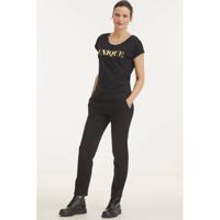 Yest slim fit tregging Ieke zwart