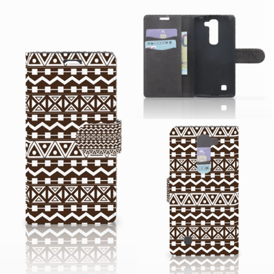 LG Magna | G4C Telefoon Hoesje Aztec Brown