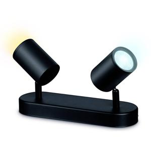 Philips Lighting IMAGEO WiZ Spots 2x5W B 27-65K TW 871951455183100 LED-plafondlamp LED 10 W Zwart