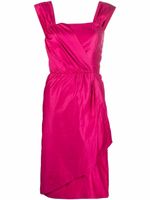 Saint Laurent Pre-Owned robe portefeuille en satin (1990) - Rose