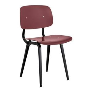 HAY Revolt Eetkamerstoel - Black - Plum Red