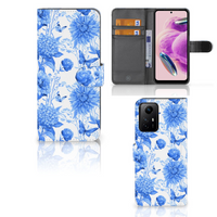 Hoesje voor Xiaomi Redmi Note 12S Flowers Blue - thumbnail