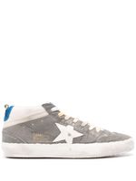 Golden Goose baskets en daim Mid Star à effet usé - Gris - thumbnail