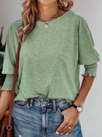 Loose Casual Crew Neck Shirt