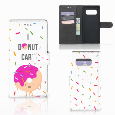 Samsung Galaxy Note 8 Book Cover Donut Roze Samsung Galaxy Note 8 Book Cover Donut Roze