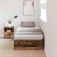 vidaXL Opbergbedframe Oud Hout 80x200 cm